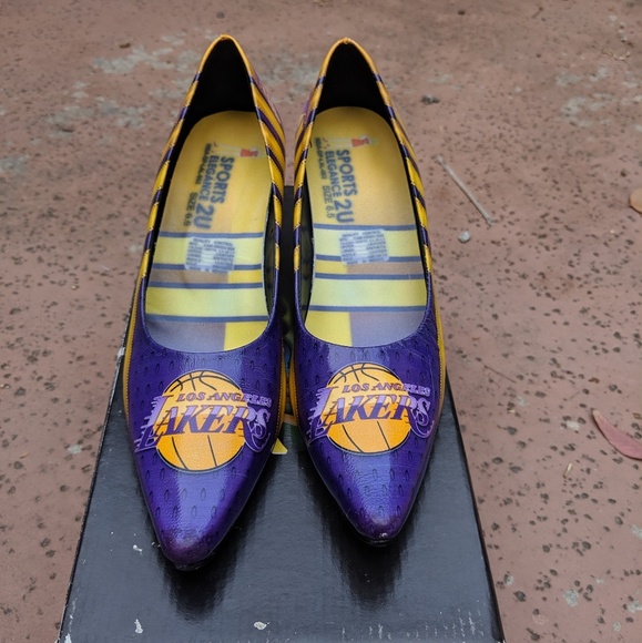 Customized Los Angeles Lakers Women's Heels 1 of 2 - Picture 1 of 4